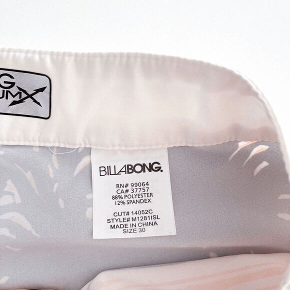 Billabong Womens Tropical Platinum PX2 Performance Board Shorts Orange Brown 30 - Picture 4 of 8